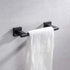 Miyili Matte Black 9-Inch Towel Bar SUS 304 Stainless Steel Hand Towel Holder for Bathroom or Kitchen Wall Mount, A02B23A