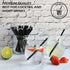 Short Paper Straws Bulk 5.5 inch - 500 ct. Disposable Black Paper Drinking Straw, Sip Stirrers for Cocktail, Coffee and Short Drinks, by CHUN'S STORE