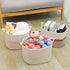 ABenkle Medium Rope Storage Basket, Soft Cotton Woven Baby Girl Basket, Rectangle Baskets Shelves Closet Organizer for Cloth, Toys, Diapers, Decorative Organizing Baskets for Nursery