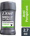 Dove Men+Care Stain Defense Antiperspirant Deodorant Stick, Fresh, 2.7 oz