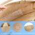 Segarty Tote Bags, 3 Pack Medium Burlap Jute Reusable Canvas Gift Favors Bag with Handles Blank Totes Bulk for Bridesmaid Wedding, Women Market Grocery Shopping, Bachelorette Party, Beach Trip, DIY