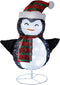 YOFIT 2.5 Ft Lighted Pop up Christmas Penguin Decorations, 45 LED Light up Collapsible Christmas Penguin for Home Indoor Outdoor Holiday Xmas Party Decor