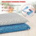 Grill Brush and Scraper Bristle Free, Grill Cleaner -Extra Strong Grill Cleaning Brush,18" Stainless Steel Barbecue Triple Scrubber BBQ Brush for Gas/Charcoal Grilling Grates -Scrubbing Sponges