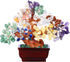 CrystalTears Chakra Crystal Money Tree Reiki Healing Crystal Gemstone Bonsai Tree Feng Shui Tree Ornament for Home Decor Wealth Good Luck 6.3"-6.6"