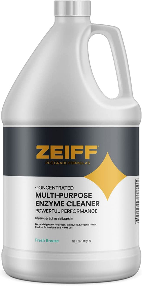 Zeiff Pro-Grade Multi-Purpose Probiotic Enzyme Cleaner - Powerful Cleaning & Odor Eliminating Formula For Professional & Home Surfaces - 1 Gallon - Fresh Breeze