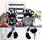 2 Pcs Buffalo Plaid Gnome Shelf Sitter,Farmhouse Gnome Plush Elf Decorations,Mr Gnome and Mrs Gnome Dolls, Handmade Elf Scandinavian Household Ornaments Kitchen Tiered Tray Décor