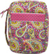DIWI Quilted Bible Cover Extra Large Sizes 11.25 X 8.25 X 2.75 Inches Good Book Case (XL, C1 Magenta Paisley)