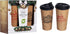 VALUE 16 oz Reusable coffee mug set Cork Cups Travel Mugs Set of 2