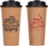 VALUE 16 oz Reusable coffee mug set Cork Cups Travel Mugs Set of 2