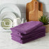DII Cleaning Collection Microfiber Set, Dishtowel, 16x24, Eggplant, 6 Piece