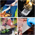 Leonyo 9 PCS Griddle Grill Accessories, Stainless Steel BBQ Metal Spatulas Set, Grilling Tools Kit for Barbecue Flat Top Cast Iron Hamburger Cooking Camping Indoor & Outdoor