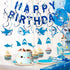 Shark Birthday Decorations 80pcs Shark Theme Birthday Party Decorations for Kids Ocean Theme Party Supplies