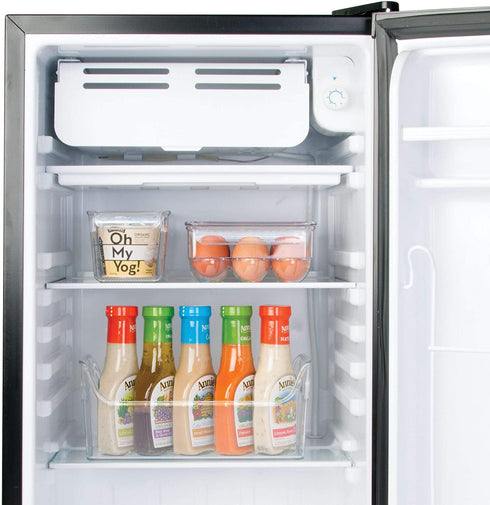 iDesign 72530 Fridge Plastic Storage Organizer Bin with Handles, Clear Container for Food, Drinks, Produce, Pantry Organization, BPA-Free, 5.5" x 11.25" x 5", Clear