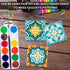 Ceramic Tiles for Crafts Coasters,14 Pack 4-Inches Unglazed Ceramic Coasters for Drinks with Cork Backing Pads,Use with Alcohol Ink or Acrylic Pouring Make Your Own DIY Coasters (Square)