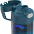 THERMOS FUNTAINER 16 Ounce Stainless Steel Vacuum Insulated Bottle with Wide Spout Lid, Galaxy Teal
