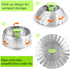 Steamer Basket Stainless Steel Vegetable Steamer Basket Folding Steamer Insert for Veggie Fish Seafood Cooking, Expandable to Fit Various Size Pot (7.1" to 11")