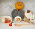 Mud Pie Gather Spoon Rest Set, Dish 5" Dia 12"