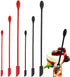 Mini Spatula Silicone, 6 PCS Jar Spatula Last Drop Small Spatulas, Reusable Double-ended Tiny Silicone Spoon Spatula for Kitchen and Beauty