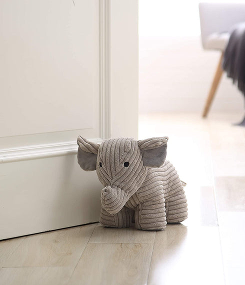 Decorative Door Stopper by Morgan Home Available in Many Adorable Animals and Styles Durable, Subtle Home Decor Easily Matches Measures Approx. 11 x 5.5 x 5.5 Inches (Grey Elephant)