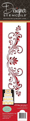 Designer Stencils Fleur De Lis Cake Stencil, Beige/Semi-Transparent