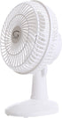 Genesis 6-Inch Clip Convertible Table-Top & Clip Fan Two Quiet Speeds - Ideal For The Home, Office, Dorm, More White (A1CLIPFANWHITE)