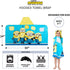 Franco - HH4848 Kids Bath and Beach Soft Cotton Terry Hooded Towel Wrap, 24" x 50", Despicable Me Minions