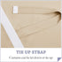 RYB HOME Door Curtains Blackout - Self Stick Tie Up Shades Tricia Door Window Curtain Blinds Light Block Insulating Sidelight Curtains, W 26 x L 69 inches, 1 Panel, Biscotti Beige