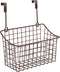 Spectrum Diversified Grid Storage Basket Over The Cabinet, Medium, Bronze