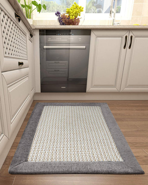 Kitchen Floor Mats for in Front of Sink Kitchen Rugs and Mats Non-Skid Twill Kitchen Mat Standing Mat Washable