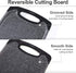 Home & Kitchen Essentials 3-Piece Cutting Board Set. Reversible, Marble Granite Gray, BPA Free, Dishwasher Safe, Easy-Grip Handle and Non-Porous with Juice Grooves