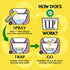 Air Wick V.I.P. Pre-Poop Toilet Spray, Up to 268 uses, Contains Essential Oils, Lemon Idol Scent, 4.9 oz., Holiday Gifts, White Elephant gifts, Stocking Stuffers
