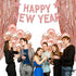 Happy New Year Decorations 2022 Set - Rose Gold Glitter Happy New Year Banner, No DIY | Rose Gold Fringe Curtain for Happy New Year Backdrop | New Years Eve Party Supplies 2022, New Years Decorations