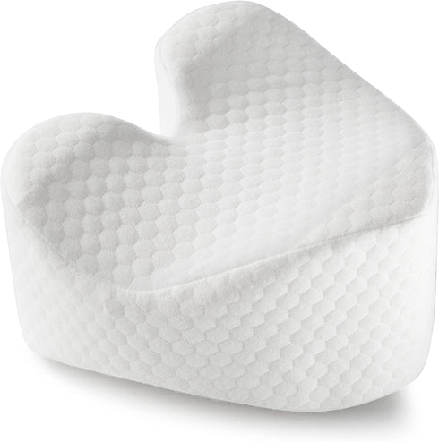BCOZIN Knee Pillow for Sleeping, 100% Pure Memory Foam Between Leg Pillow for Back Pain Relief & Orthopedic Knee Pillow for Side Sleepers, Hip, Lower Back, and Sciatic Nerve Pain Relief, 1 Pcs