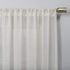 No. 918 Tayla Crushed Texture Semi-Sheer Rod Pocket Curtain Panel, 50" x 120", Cream Off-White
