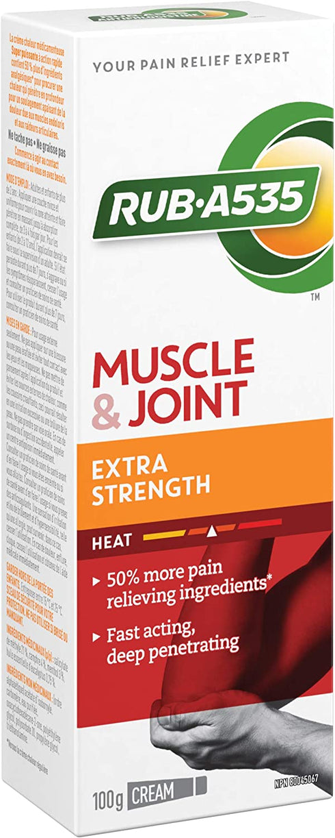 RUB A535 EXTRA STRENGTH CREAM For Relief of Arthritis, Rheumatic Pain, Muscle Pain, Joint & Back Pain 100 g