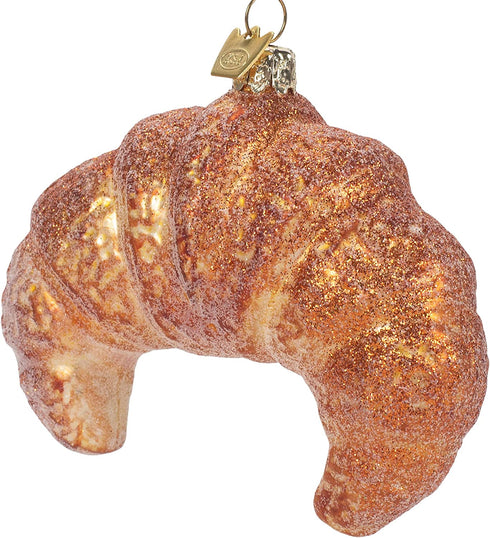 Kurt Adler Noble Gems Croissant Glass Christmas Tree Ornament NB1551