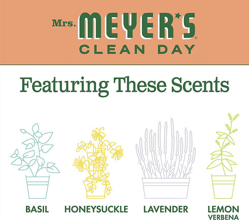 Mrs. Meyer's Multi-Surface Cleaner Spray, Everyday Cleaning Solution for Countertops, Floors, Walls and More, Geranium, 16 fl oz - Pack of 3 Spray Bottles