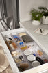 Spectrum Diversified Hexa 6" x 15" x 2" Buildup-Resistant Kitchen & Bathroom, Easy-to-Clean Kitchen Utensil Drawers, Desk Organizer Tray, 6 x 15, Clear Frost