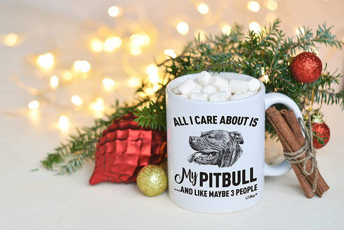 Pitbull Mom Gifts Mug For Christmas Women Men Dad Decor Lover Decorations Stuff I Love Pitbull Coffee Accessories Talking Art Apparel Funny Birthday Gift Home Supplies Products Dog Coffee Cup Mugs