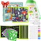 QearFun Erasable Doodle Book Set, 100+ Drawing Shapes Toddler Travel Essential Activity (Green Dinosaur)