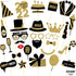 New Years Photo Booth Props 2022 Pack of 30, New Year Props | New Years Eve Party Supplies 2022, New Years Photo Props 2022 | New Years Photo Props 2022, Happy New Years Decorations, Little DIY