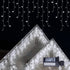 BRIGHTDECK Christmas Icicle Lights 192 LED 16.4 FT 8 Modes Waterproof Cool White Christmas String Lights for Holiday Home Patio Party Indoor Outdoor Xmas Decorations