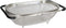 i Kito Over the Sink Colander with Expandable Rubber Grip Handles - Fine Mesh Oval Strainer in Stainless Steel -Drain, Rinse Fruits and Vegetables