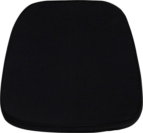 Flash Furniture Soft Black Fabric Chiavari Chair Cushion