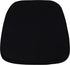 Flash Furniture Soft Black Fabric Chiavari Chair Cushion
