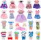 Funlight Chelsea Doll Clothes and Accessories 4 Dresses 4 Outfits 2 Shoes with Bonus 20 Rubber Band for 5.3 Inch Chelsea Doll