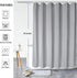 Aoohome Waffle Weave Fabric Shower Curtain for Bathroom, 72"x78" Extra Long Bath Curtain with Weighted Hem, Heavy Duty, Water Repellent, 72 Width by 78 Height Inch, Grey