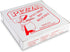 10" Length x 10" Width x 2" Depth Lock Corner Clay Coated Thin Pizza Box by MT Products (20 Pieces)