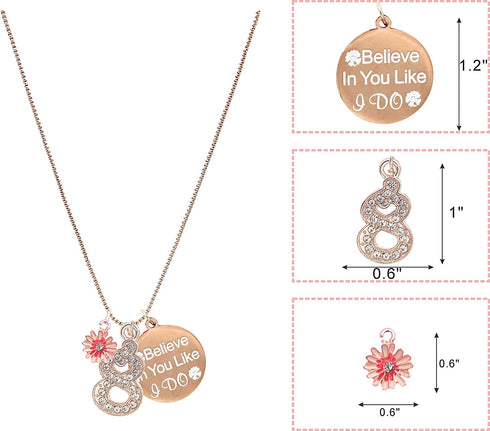 8th Birthday Decorations for Girls,Birthday Gifts for 8 Year Old Girl,Jewelry for 8 Year Old,8 Year Old Girls Jewelry,Birthday 8th,8th Girl Birthday,Gifts for 8 Year Old,Girls 8th Birthday Outfit