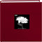 Fabric Frame Cover Photo Album 200 Pockets Hold 4x6 Photos, Champion Burgundy